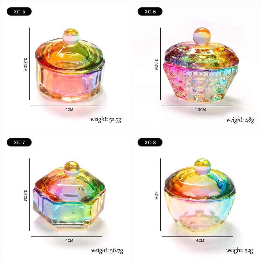 rnt-718 aurora colorful crystal dish