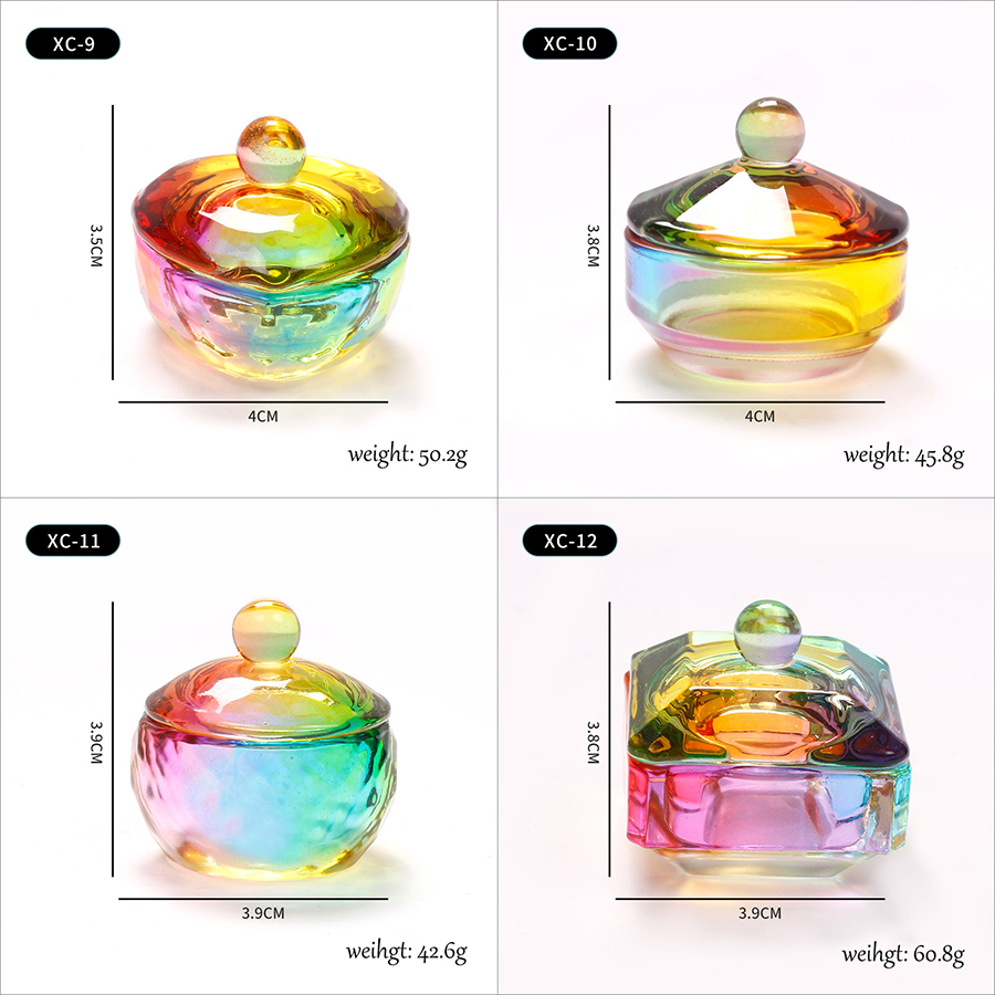 rnt-718 aurora colorful crystal dish