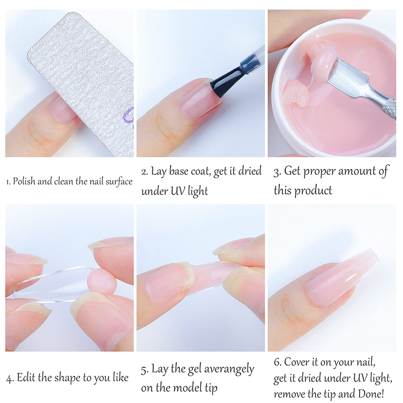 non-stick hand extension nail gel