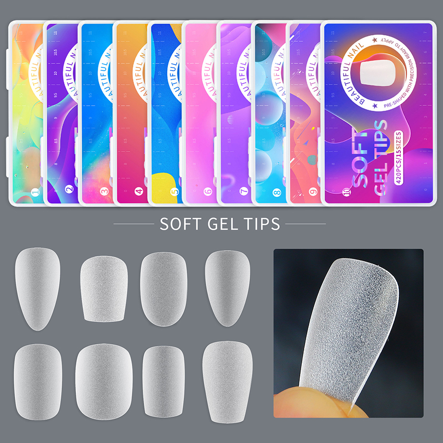 rntip-139 case packing ultra-thin matte traceless nail tips