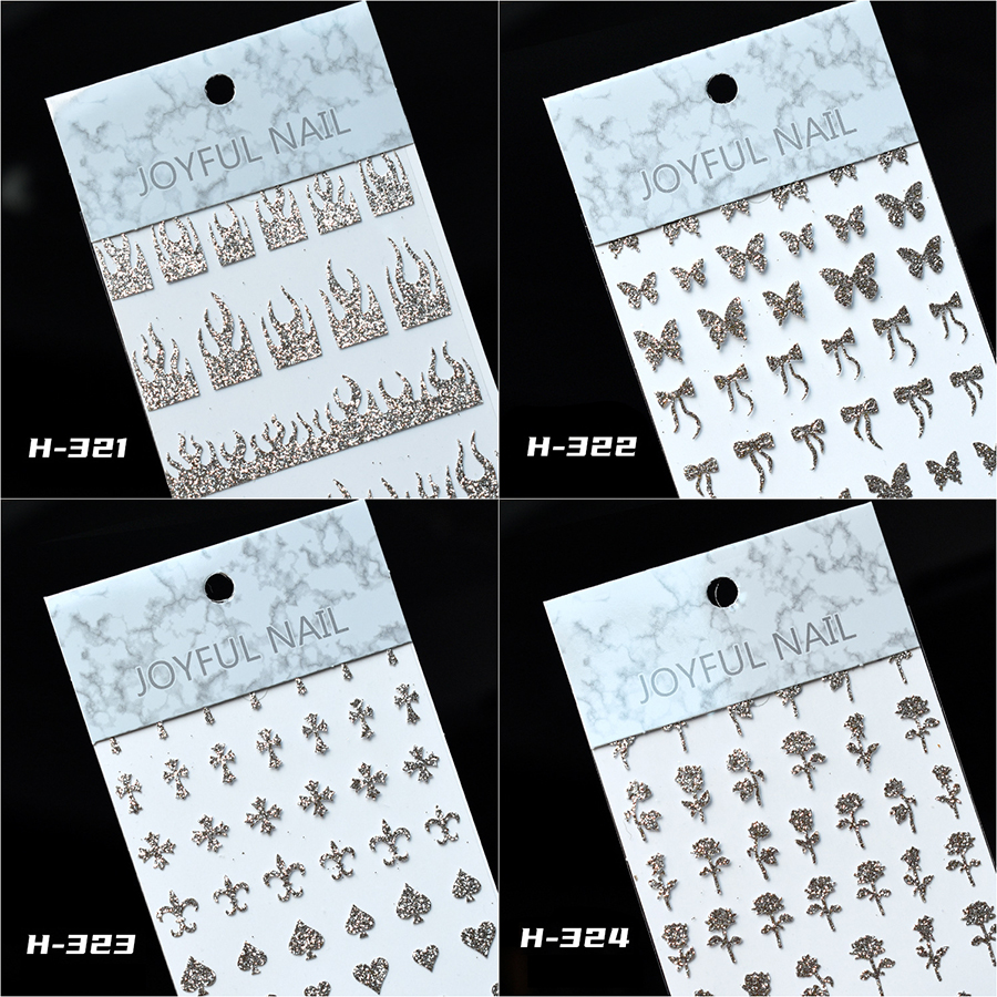 h-321-332 magic diamond glitter nail sticker