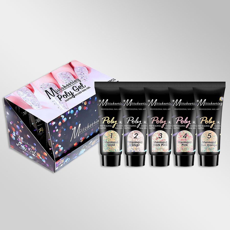 rnug-115 12-color quick-dry extension nail gel set