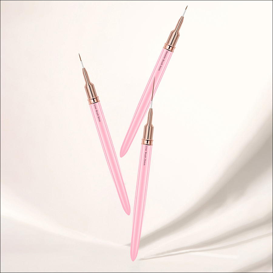 rab-45 5-pack pink metal rod nail line drawing brush