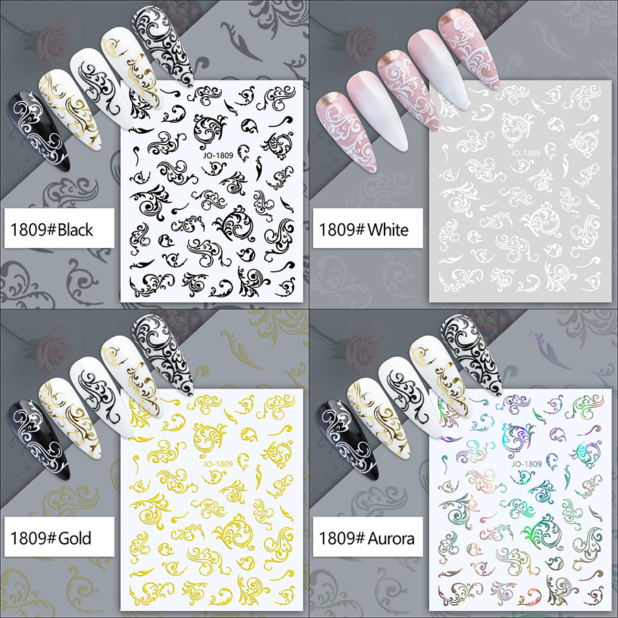 jo1809-1814 hot stamping retro bohemian totem nail paste