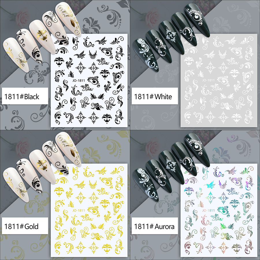 jo1809-1814 hot stamping retro bohemian totem nail paste