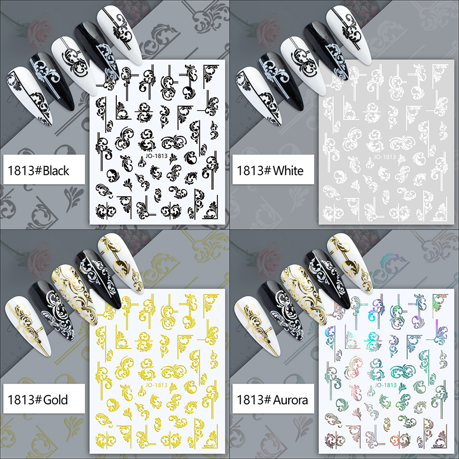 jo1809-1814 hot stamping retro bohemian totem nail paste