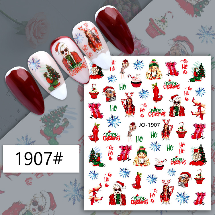 jo1905-1916 2023 christmas nail stickers