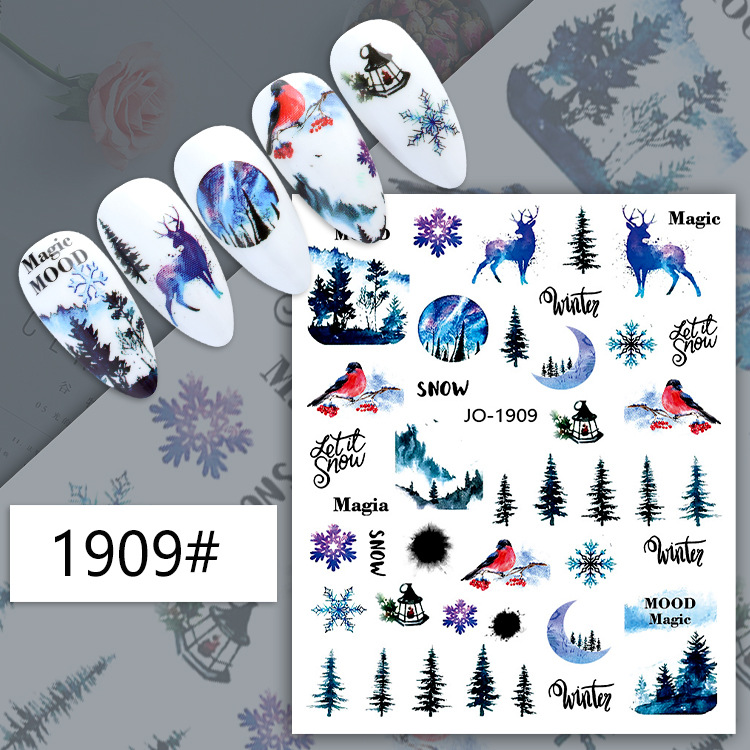 jo1905-1916 2023 christmas nail stickers