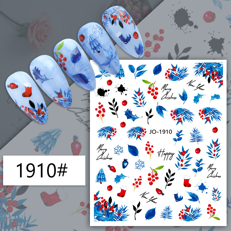 jo1905-1916 2023 christmas nail stickers