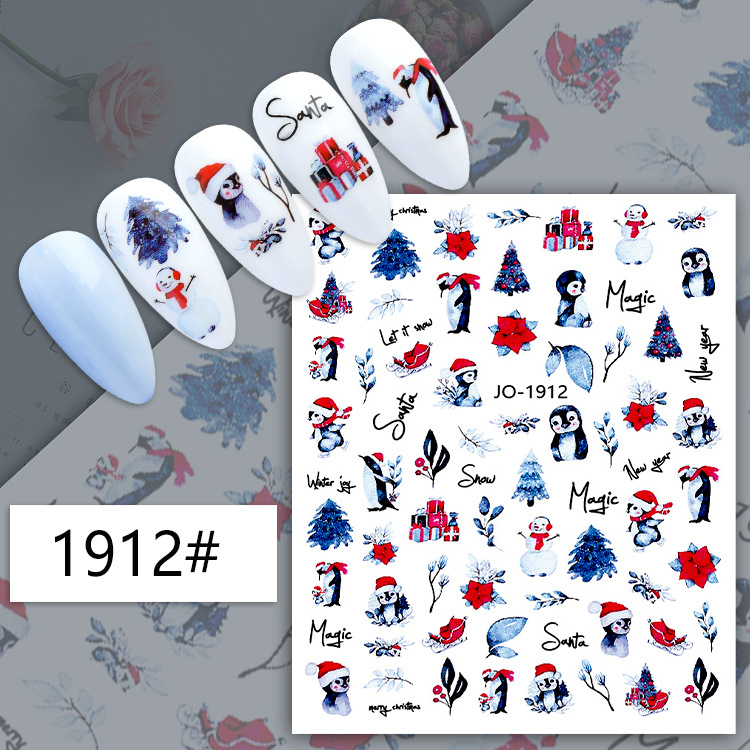 jo1905-1916 2023 christmas nail stickers