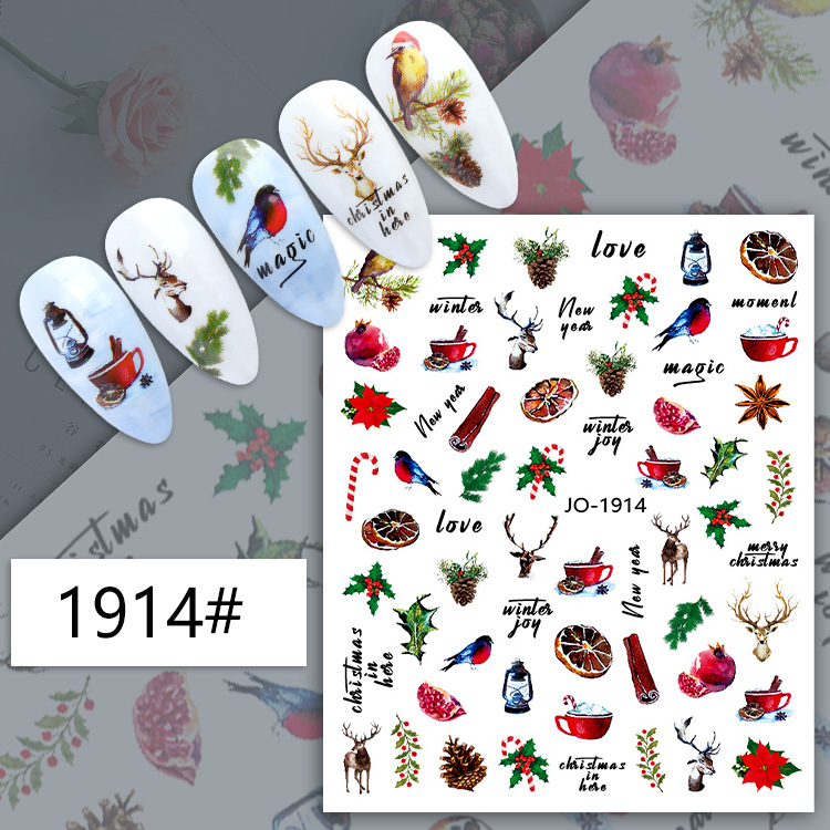 jo1905-1916 2023 christmas nail stickers