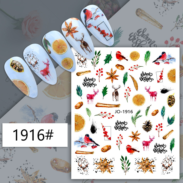 jo1905-1916 2023 christmas nail stickers