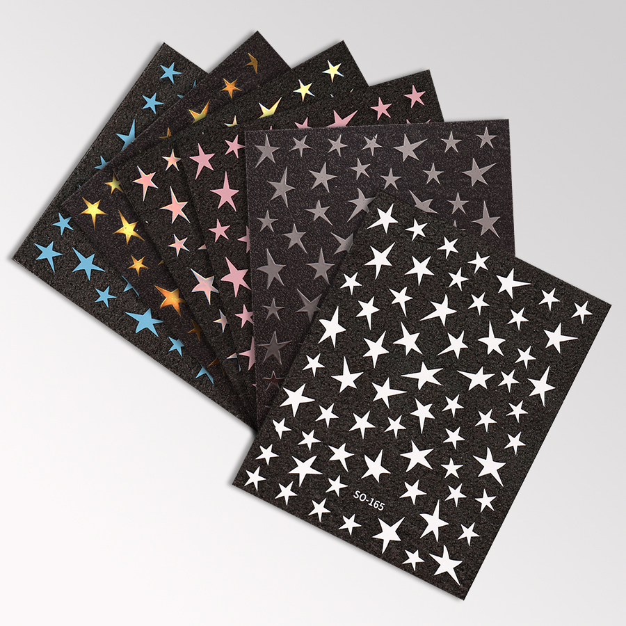 so-165 five-pointed star nail sticker