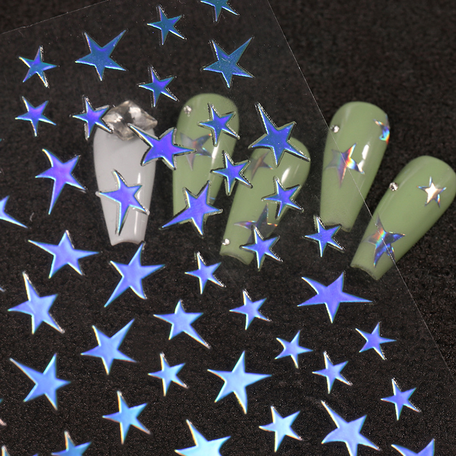 so-165 five-pointed star nail sticker