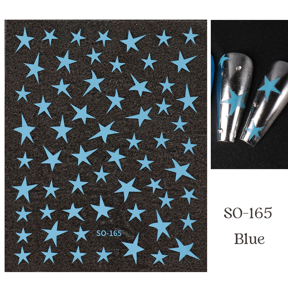 so-165 five-pointed star nail sticker