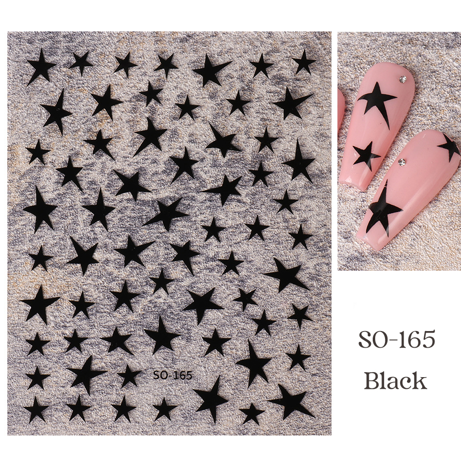 so-165 five-pointed star nail sticker