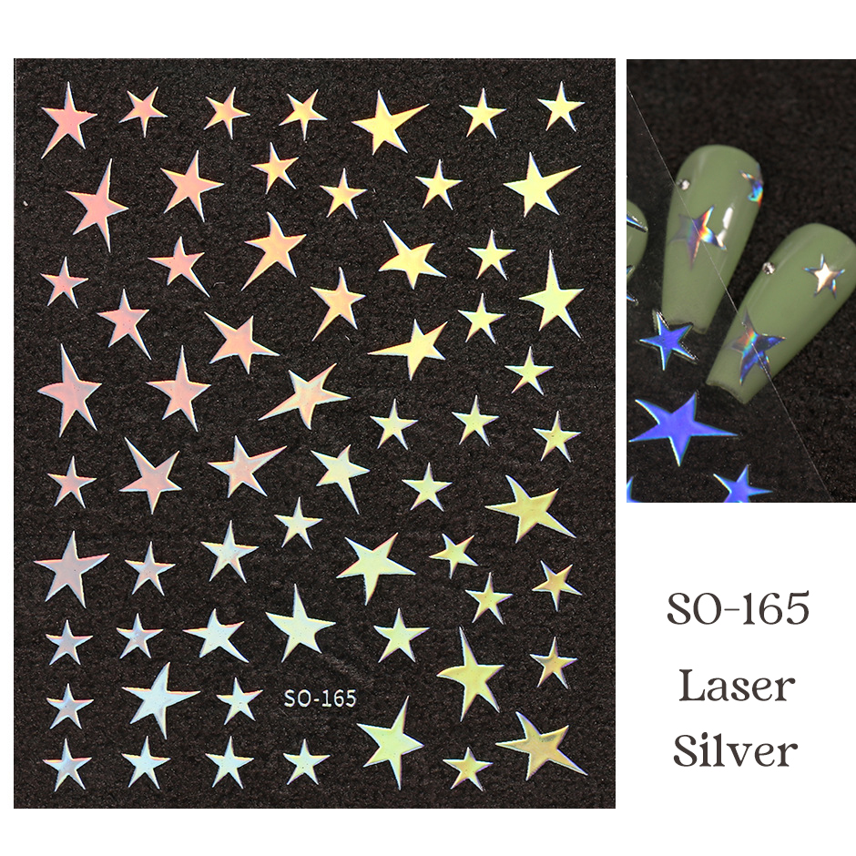 so-165 five-pointed star nail sticker