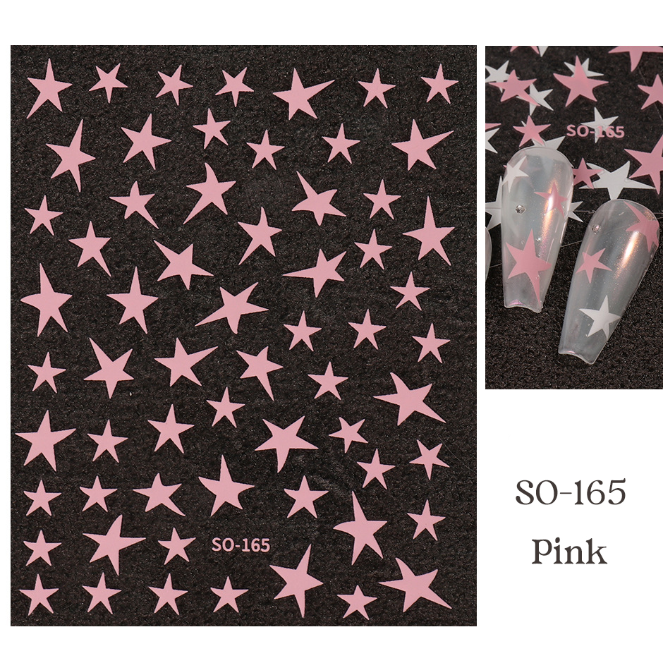 so-165 five-pointed star nail sticker