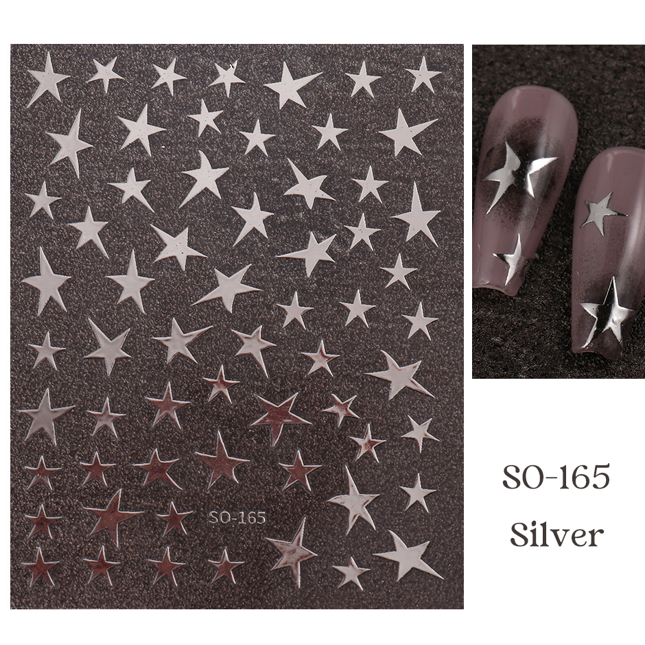 so-165 five-pointed star nail sticker