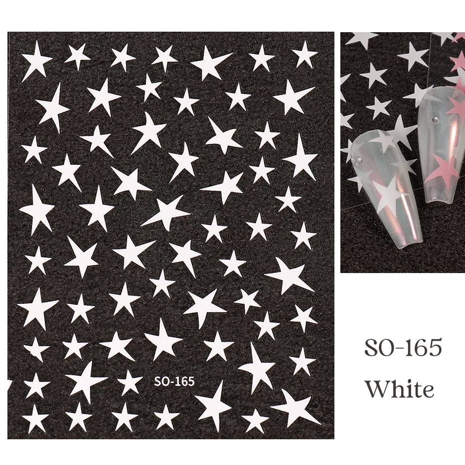 so-165 five-pointed star nail sticker