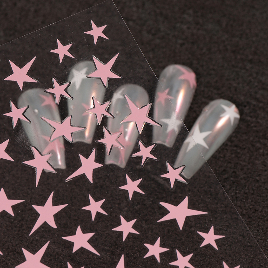 so-165 five-pointed star nail sticker