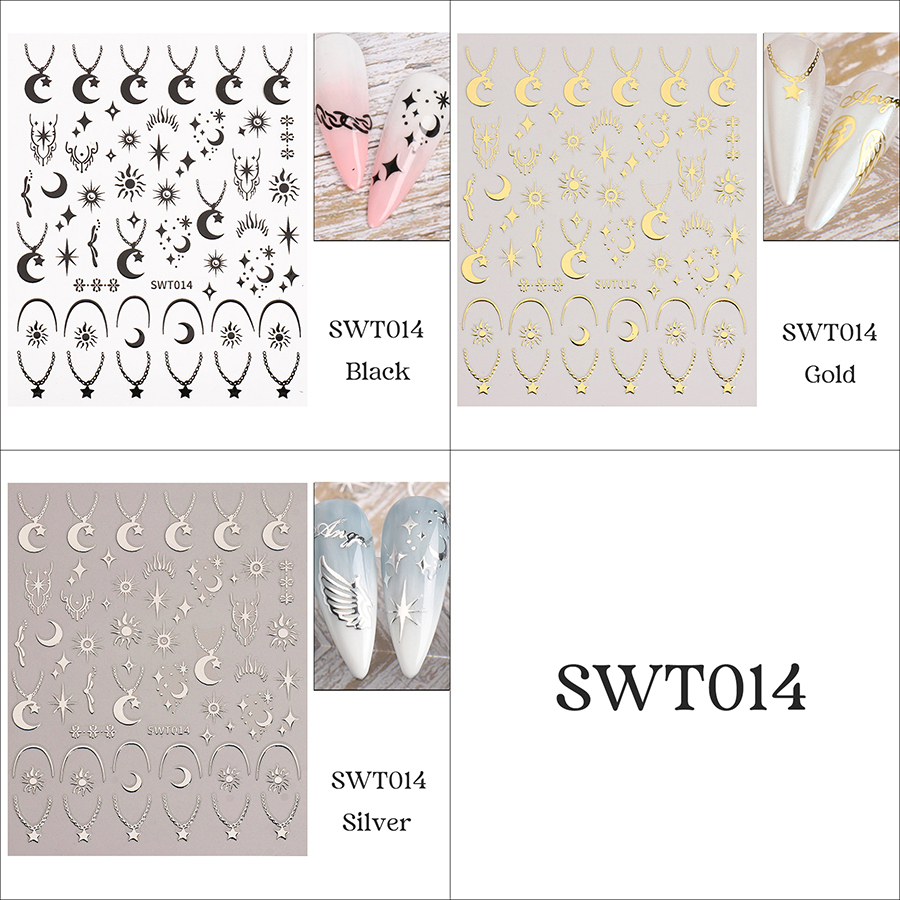 swt014-016 hot stamping nail sticker