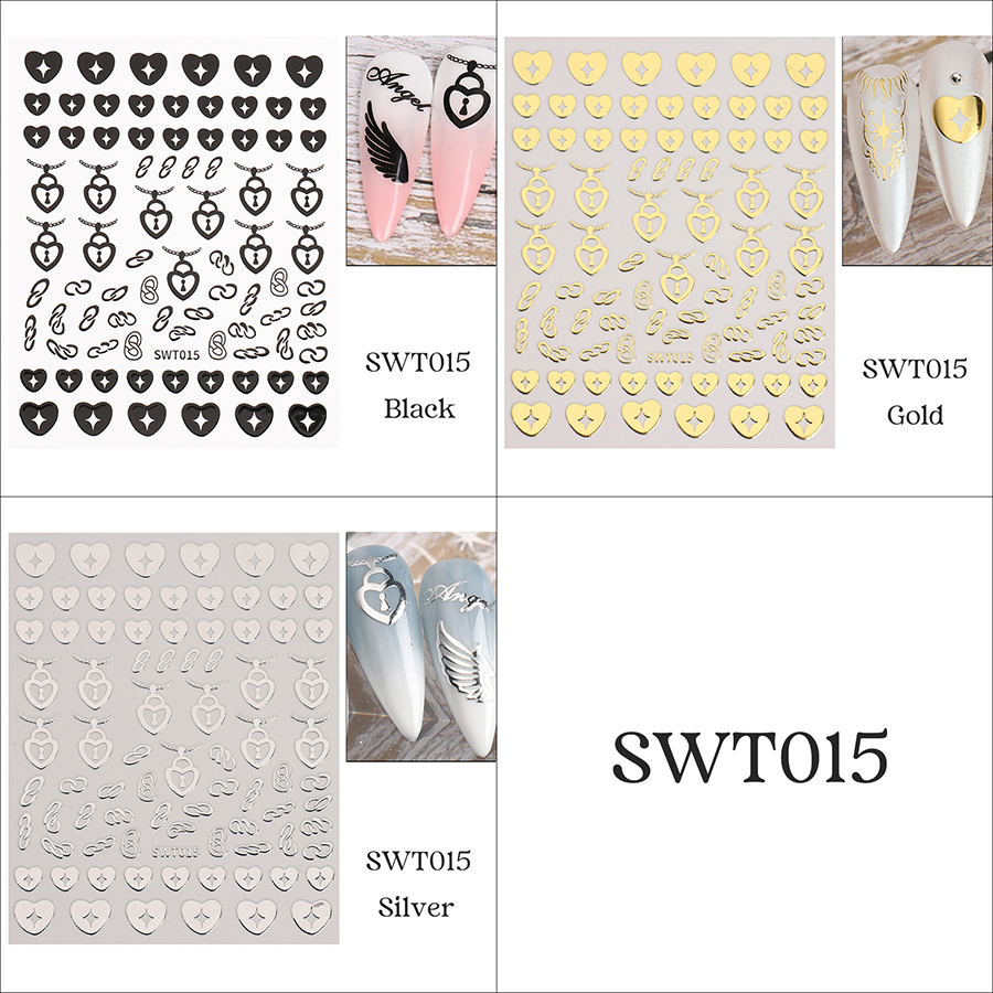 swt014-016 hot stamping nail sticker