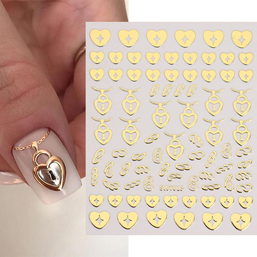 swt014-016 hot stamping nail sticker