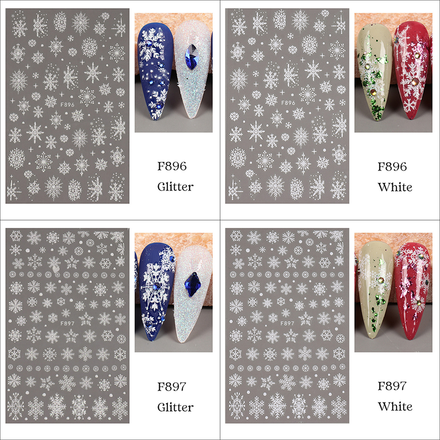 f894-897 2023 new arrival christmas nail sticker