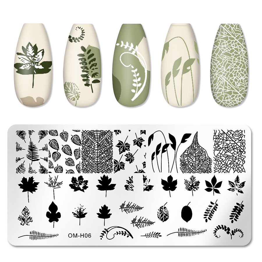 rnme-58 2023 new arrival stamping nail art plate