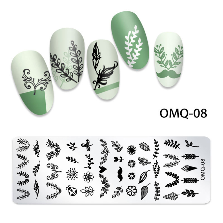 rnme-59 2023 new arrival stamping nail art plate
