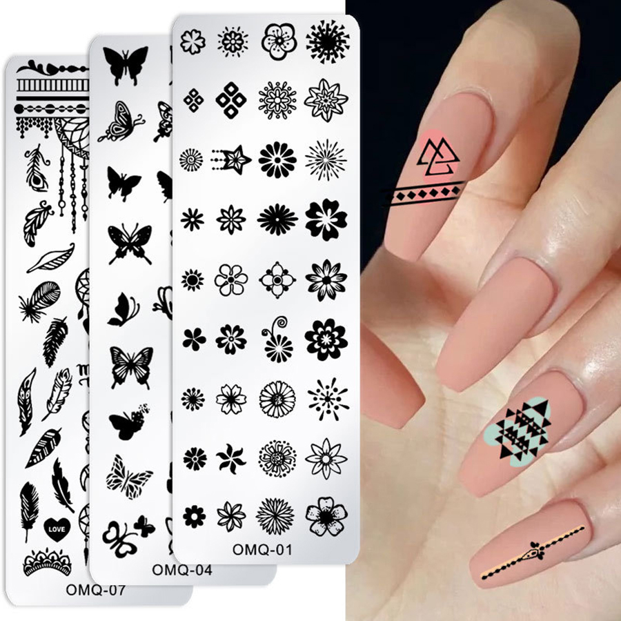 rnme-59 2023 new arrival stamping nail art plate