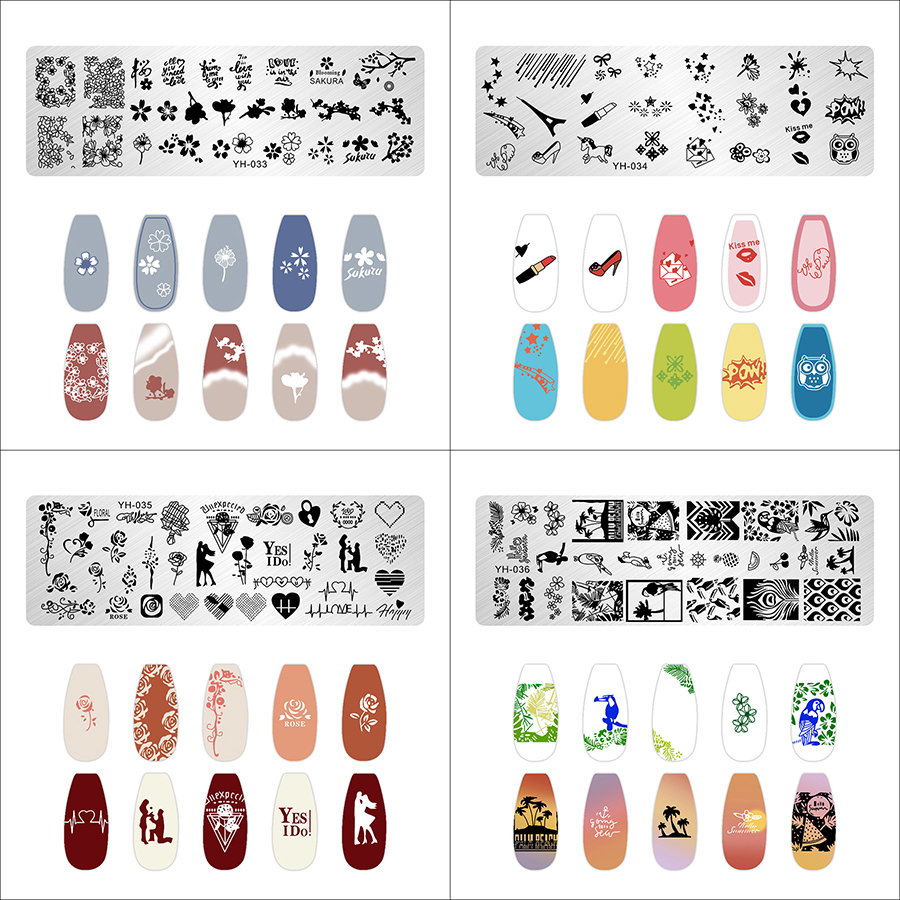 rnme-60 2023 new arrival stamping nail art plate