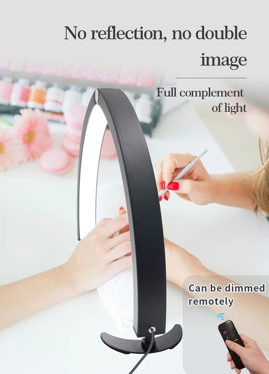 rnled40-2 ins salon half moon beauty lamp