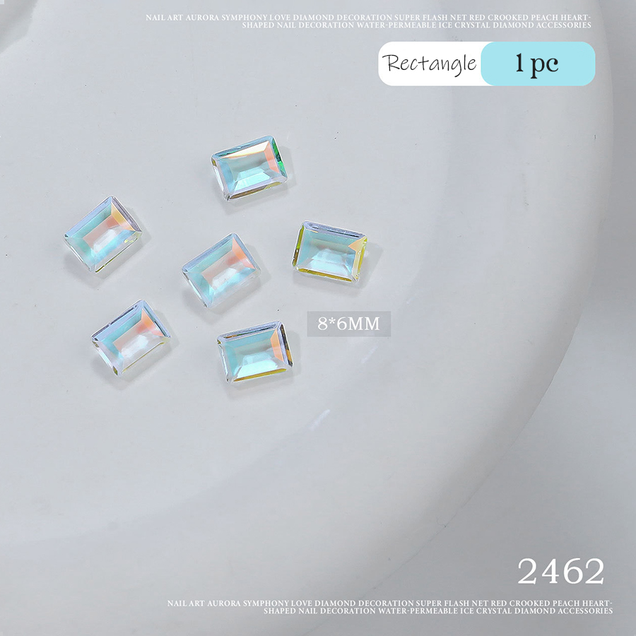 d265 seawater blue  pointed bottom diamonds