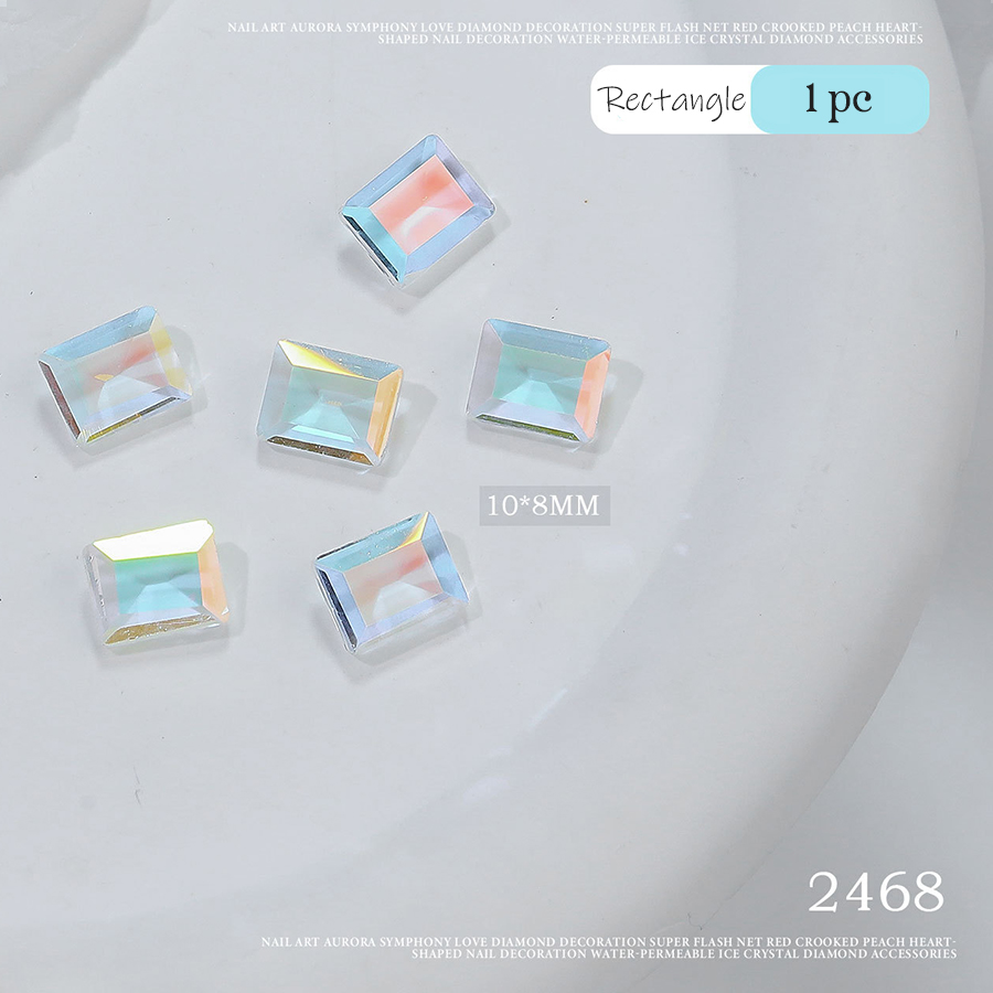 d265 seawater blue  pointed bottom diamonds