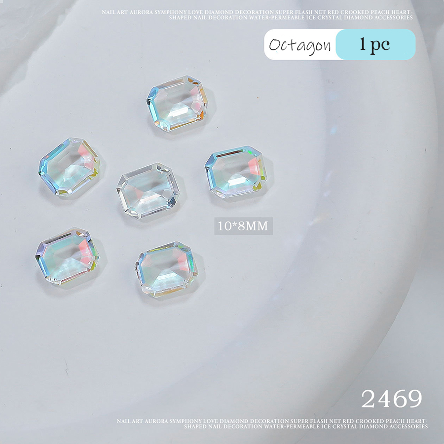 d265 seawater blue  pointed bottom diamonds