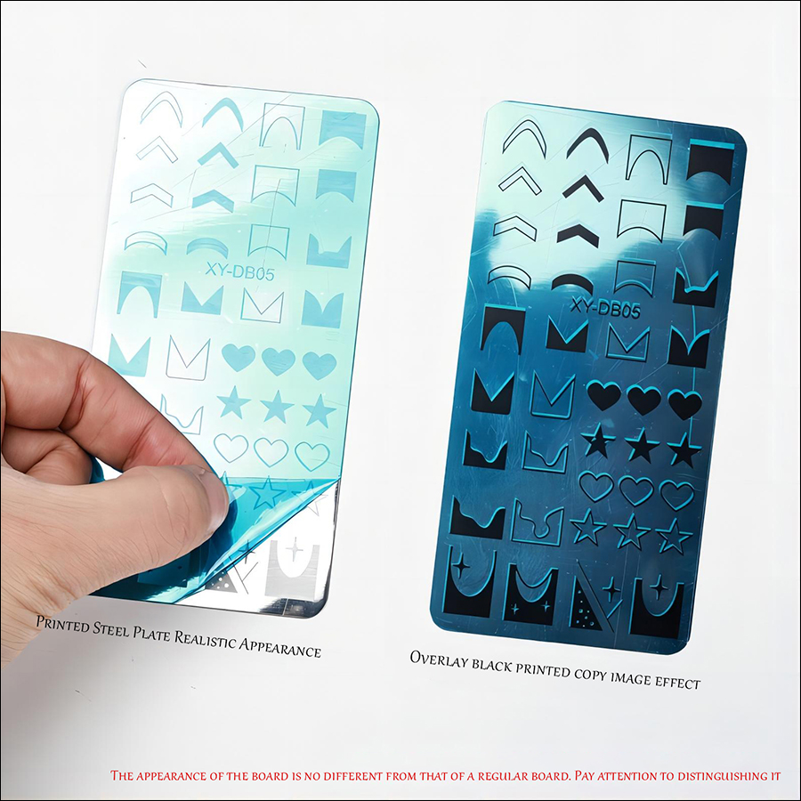 rnme-61 new arrival french nail print steel plate
