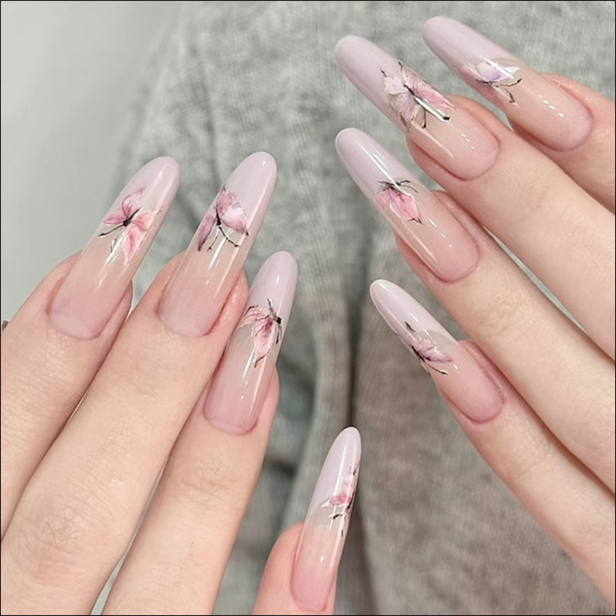 sw-5d146 5d relief butterfly nail sticker
