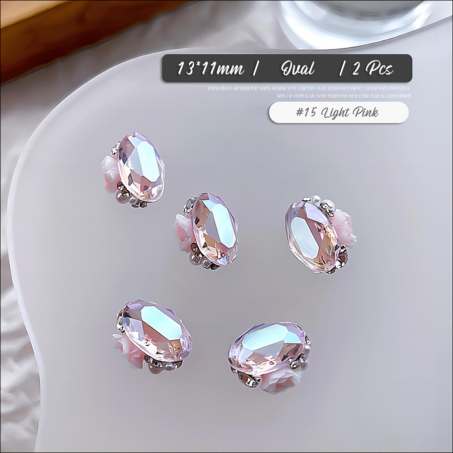 rnar-308 super sparkling rock sugar crystal pile diamond jewelry(pack of 2)