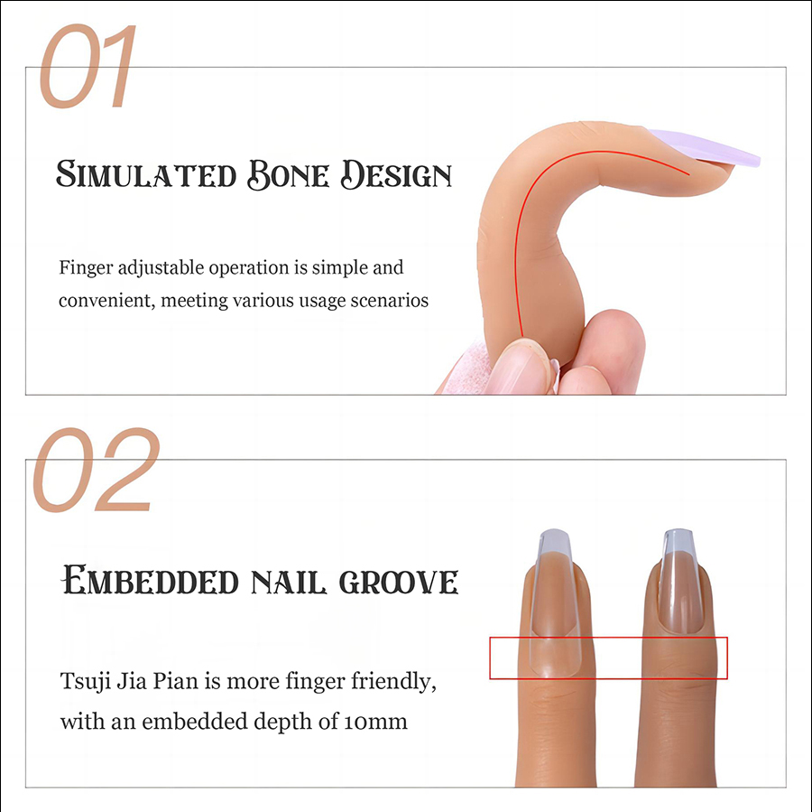 rnt-793 nail silicone practice fingers