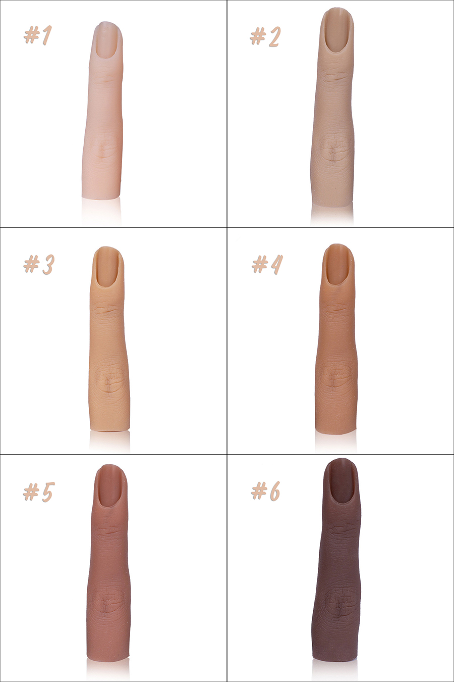 rnt-793 nail silicone practice fingers