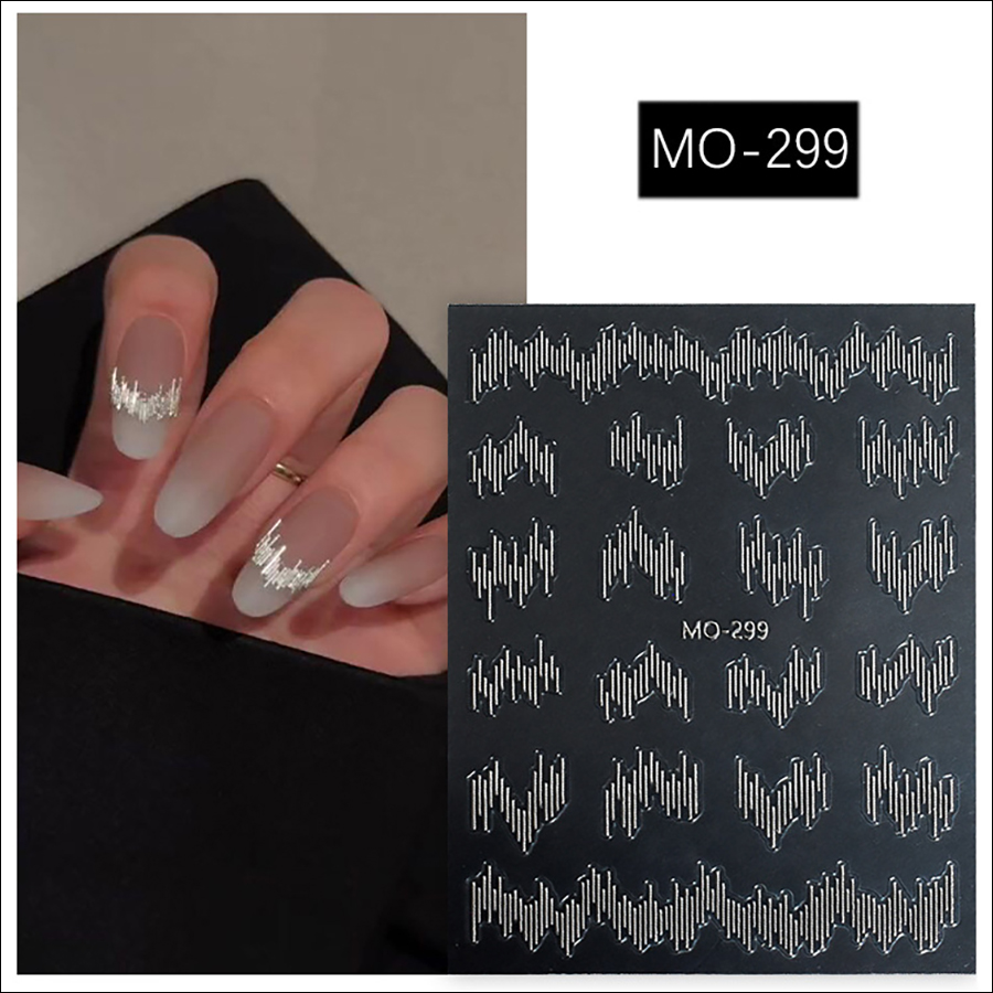 mo-299 nail enhancement ultra fine silk nail sticker