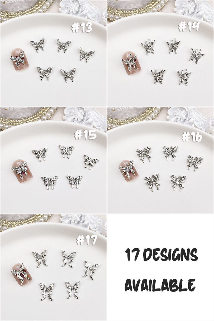 d271 internet famous butterfly alloy jewelry (set of 20 pieces)