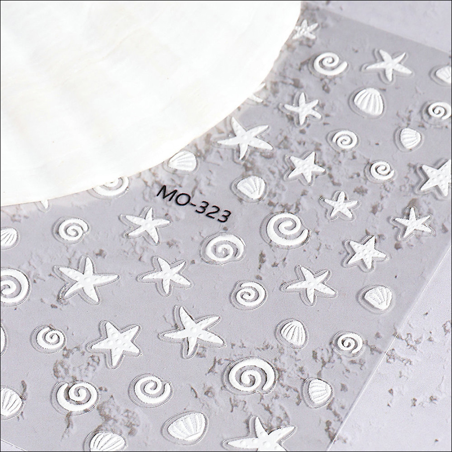 mo319-324 5d relief ocean sticker