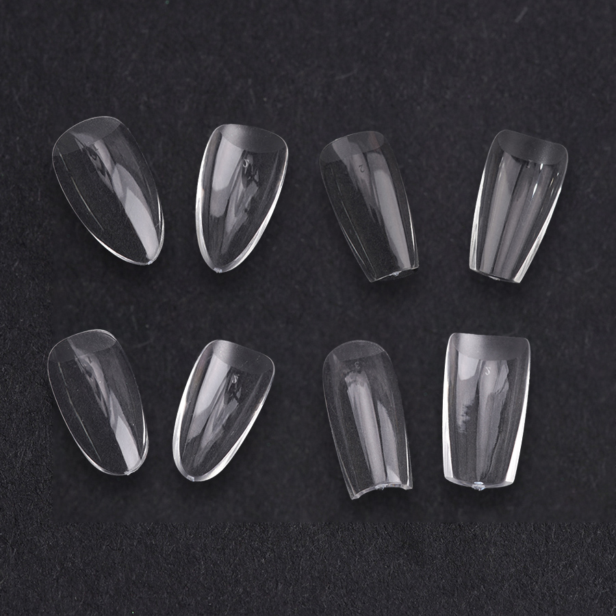 rntip-154 transparent gradient prefabricated nail tips