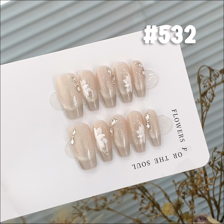 rntip-159 handmade middle trapezoid wearing tips set