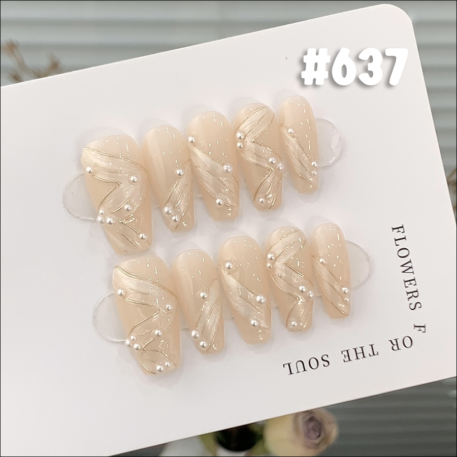 rntip-159 handmade middle trapezoid wearing tips set