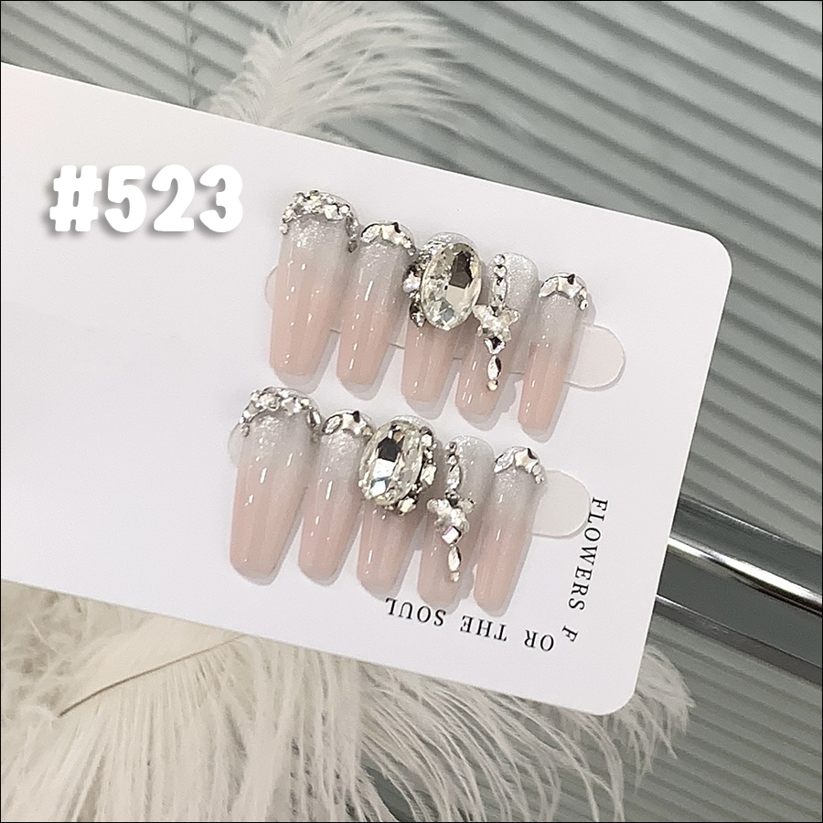 rntip-160 handmade ultra long trapezoid wearing tips set