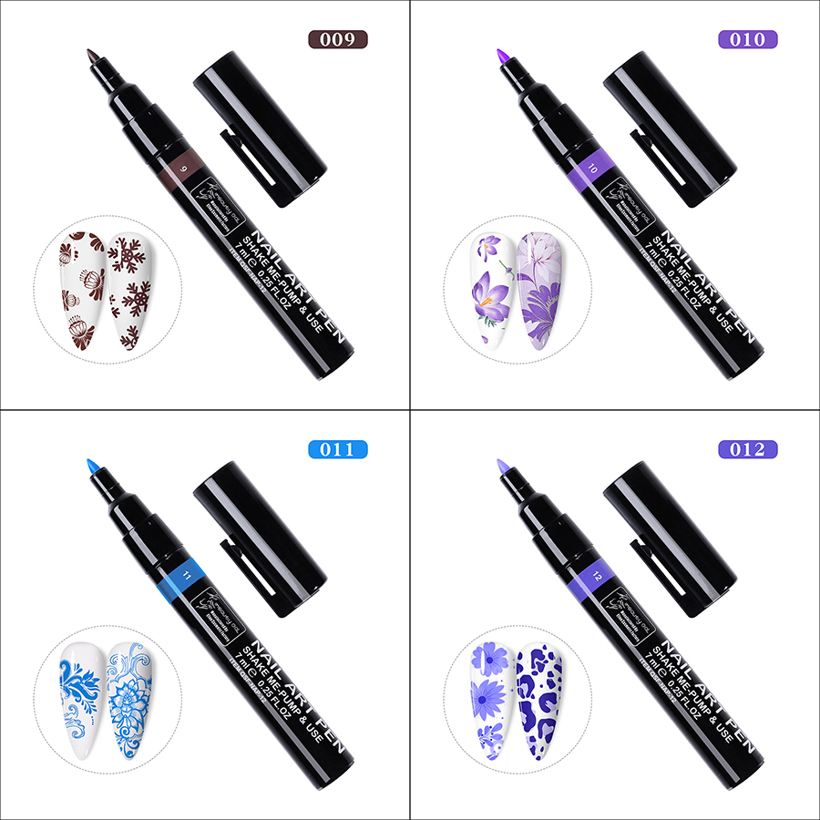 rnp-121 16 colors paint nail pen